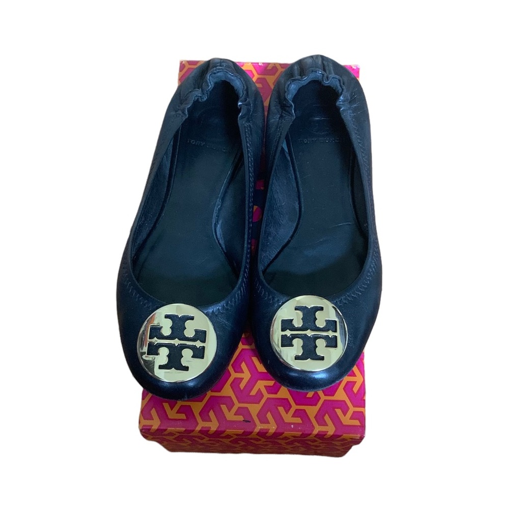 Tory Burch Elastic Black Flats